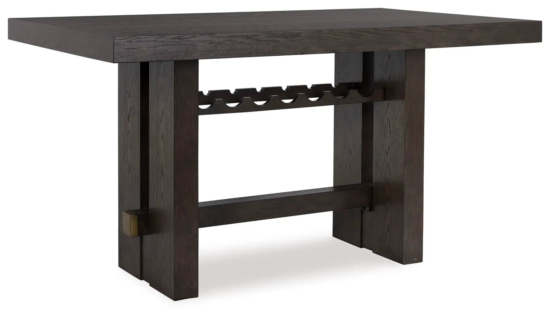 Burkhaus - Rectangular Dining Room Counter Table - Dark Brown by Unique Piece Furniture
