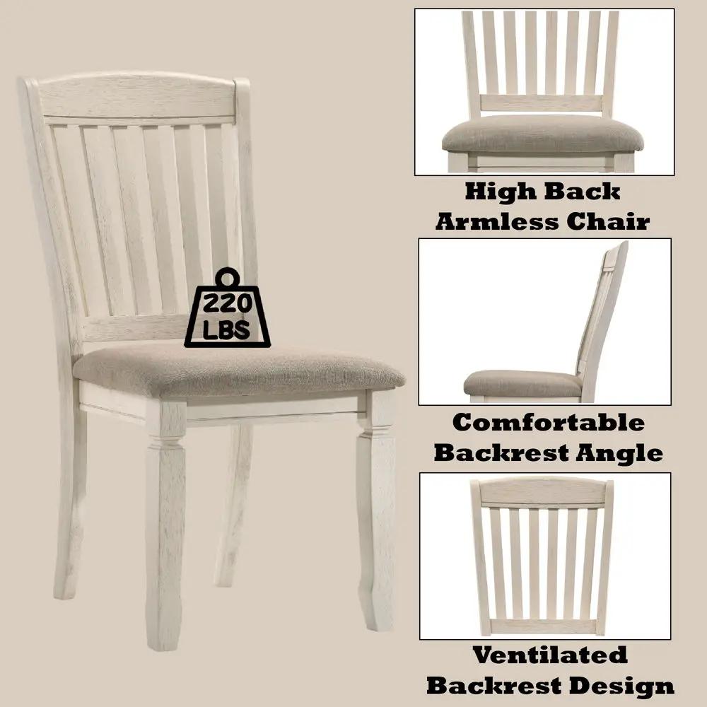 Fedele - Side Chair (Set of 2) - Tan Fabric & Cream by Unique Piece Furniture