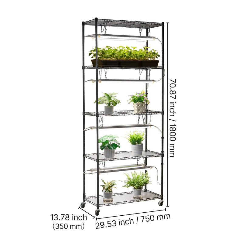 DIY Plant Shelf with Grow Lights by HouseOfZazla