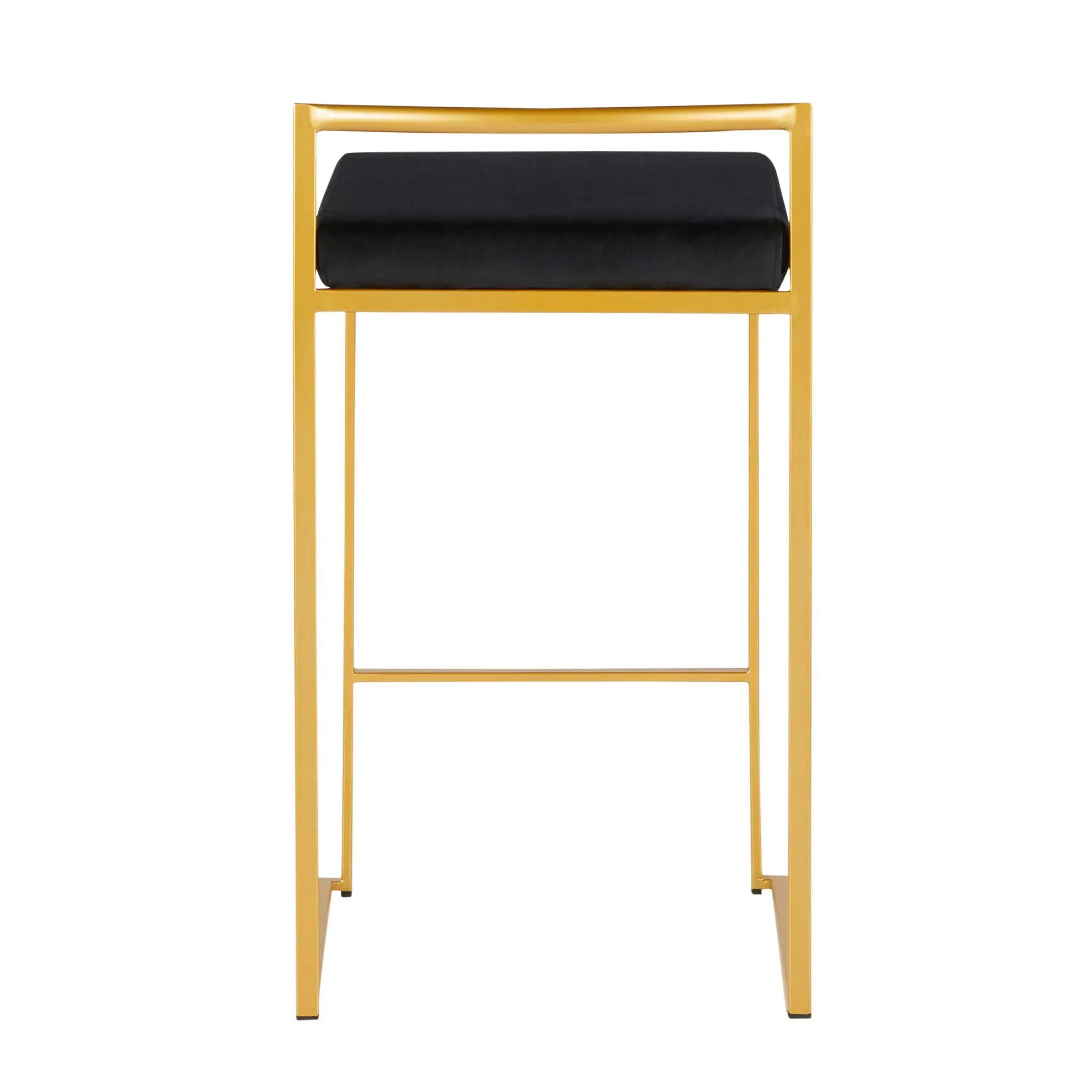 Fuji - Contemporary / Glam Design Counter Stool (Set of 2) by HouseOfZazla