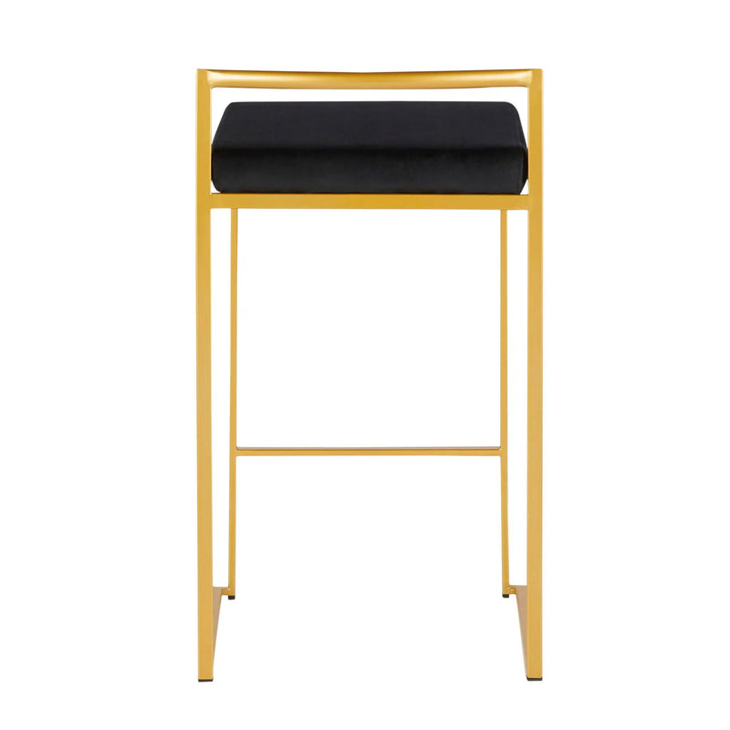 Fuji - Contemporary / Glam Design Counter Stool (Set of 2) by HouseOfZazla