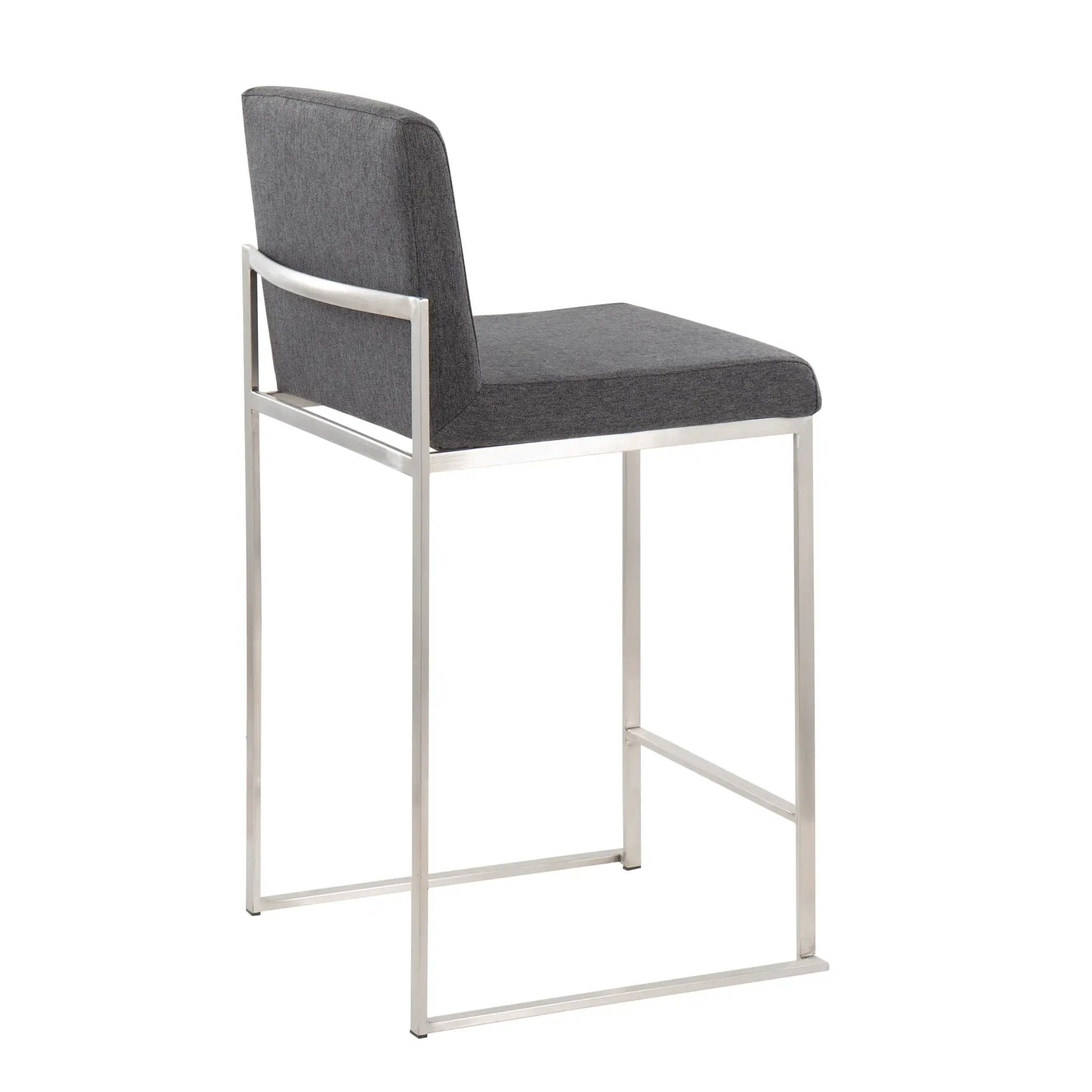 Fuji - Contemporary High Back Counter Stool, Functional Design by HouseOfZazla