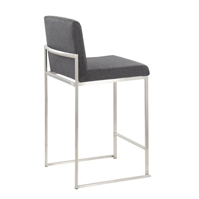 Fuji - Contemporary High Back Counter Stool, Functional Design by HouseOfZazla