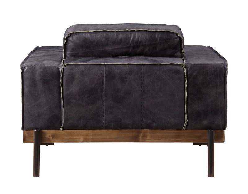 Silchester - Chair - Antique Ebony Top Grain Leather by Unique Piece Furniture
