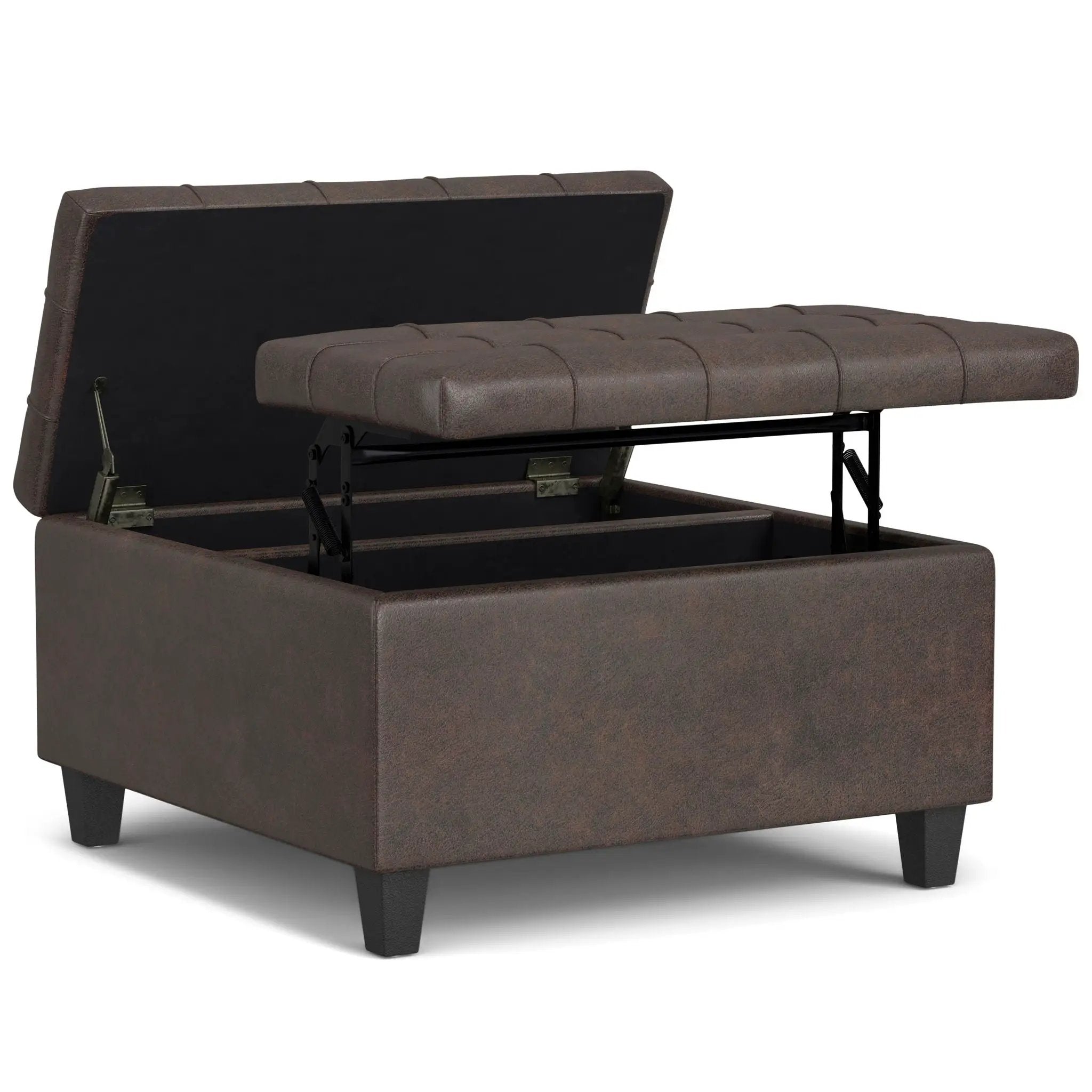 Harrison - Upholstered Coffee Table Storage Ottoman by HouseOfZazla