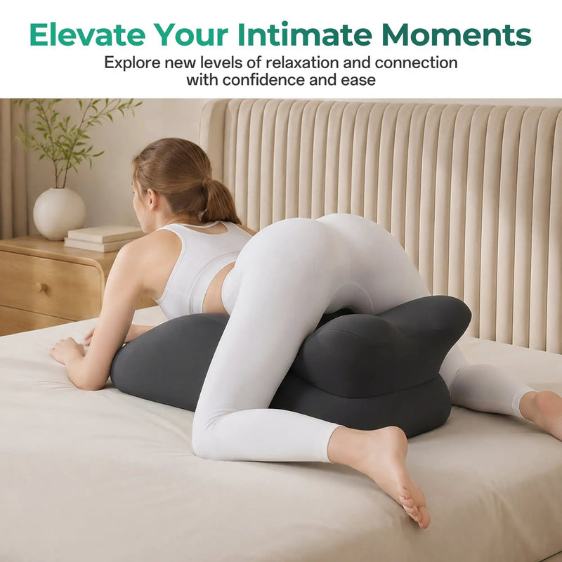 Memory Foam Ergonomic Wedge Pillow for Couples by HouseOfZazla