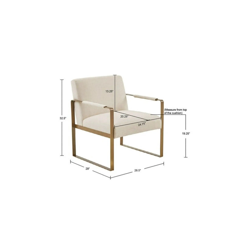 Perry Jayco - Accent Chair - Cream by HouseOfZazla