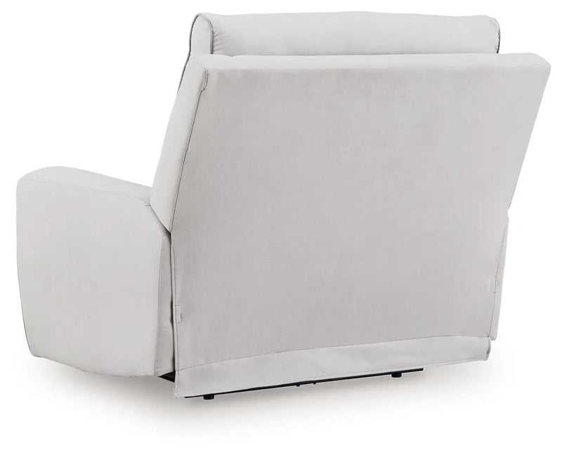 Social Pointe - Power Recliner / Adjustable Headrest - Pearl / Ash by Unique Piece Furniture