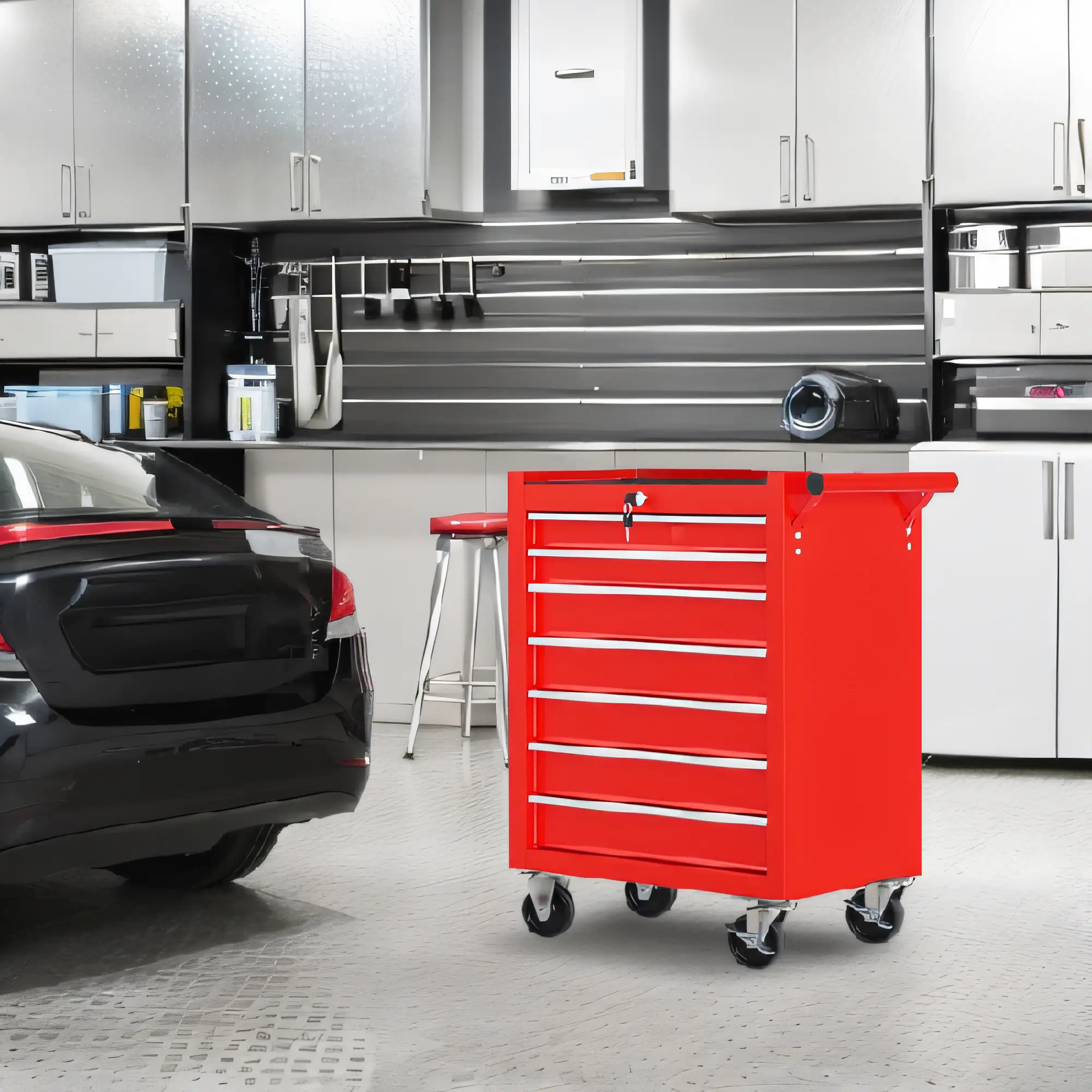 7-Drawer Rolling Tool Chest With Wheels by HouseOfZazla