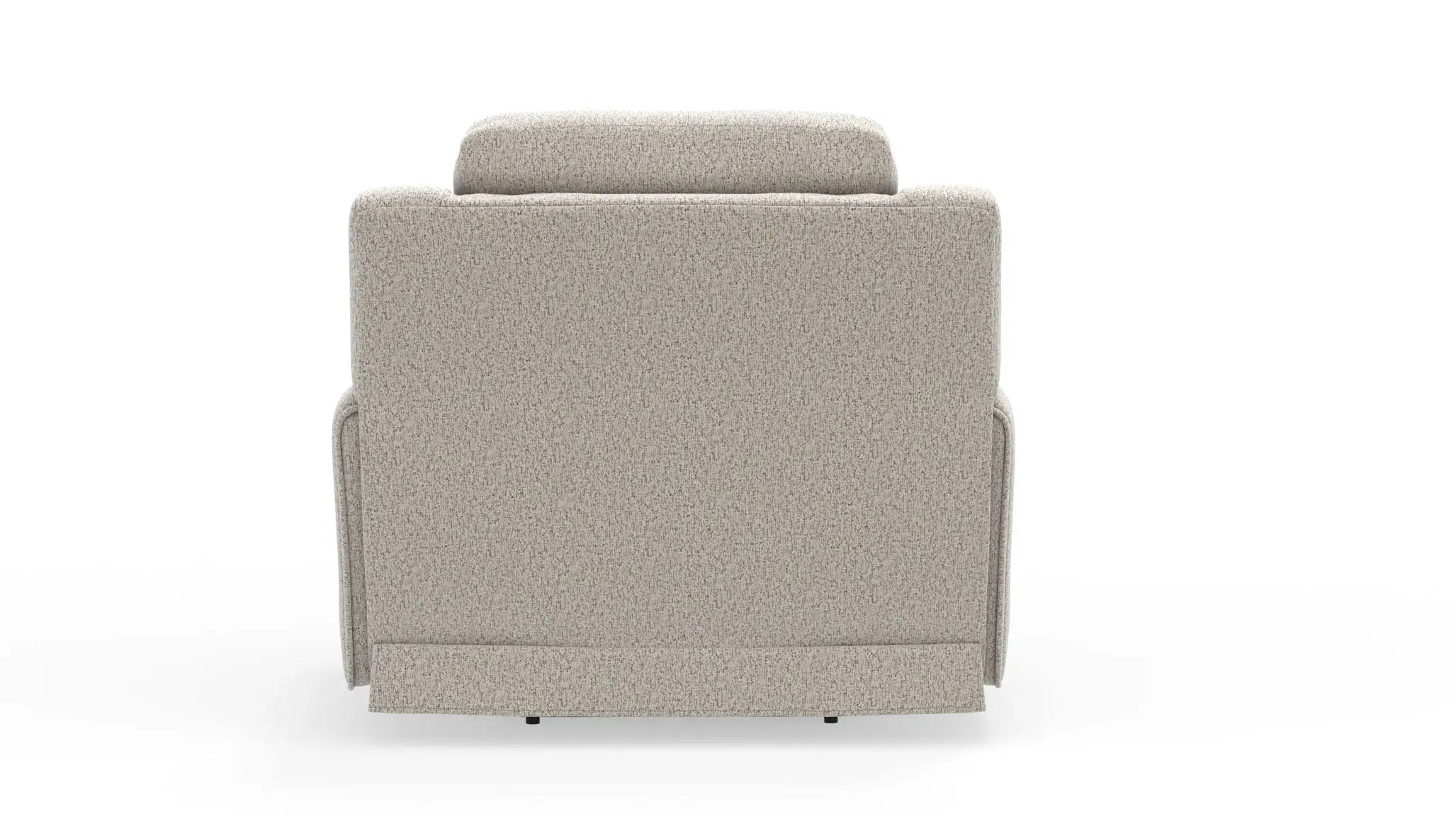 Micah - Power Headrest Power Deep Seat Lay Flat Recliner - Oatmeal by Unique Piece Furniture