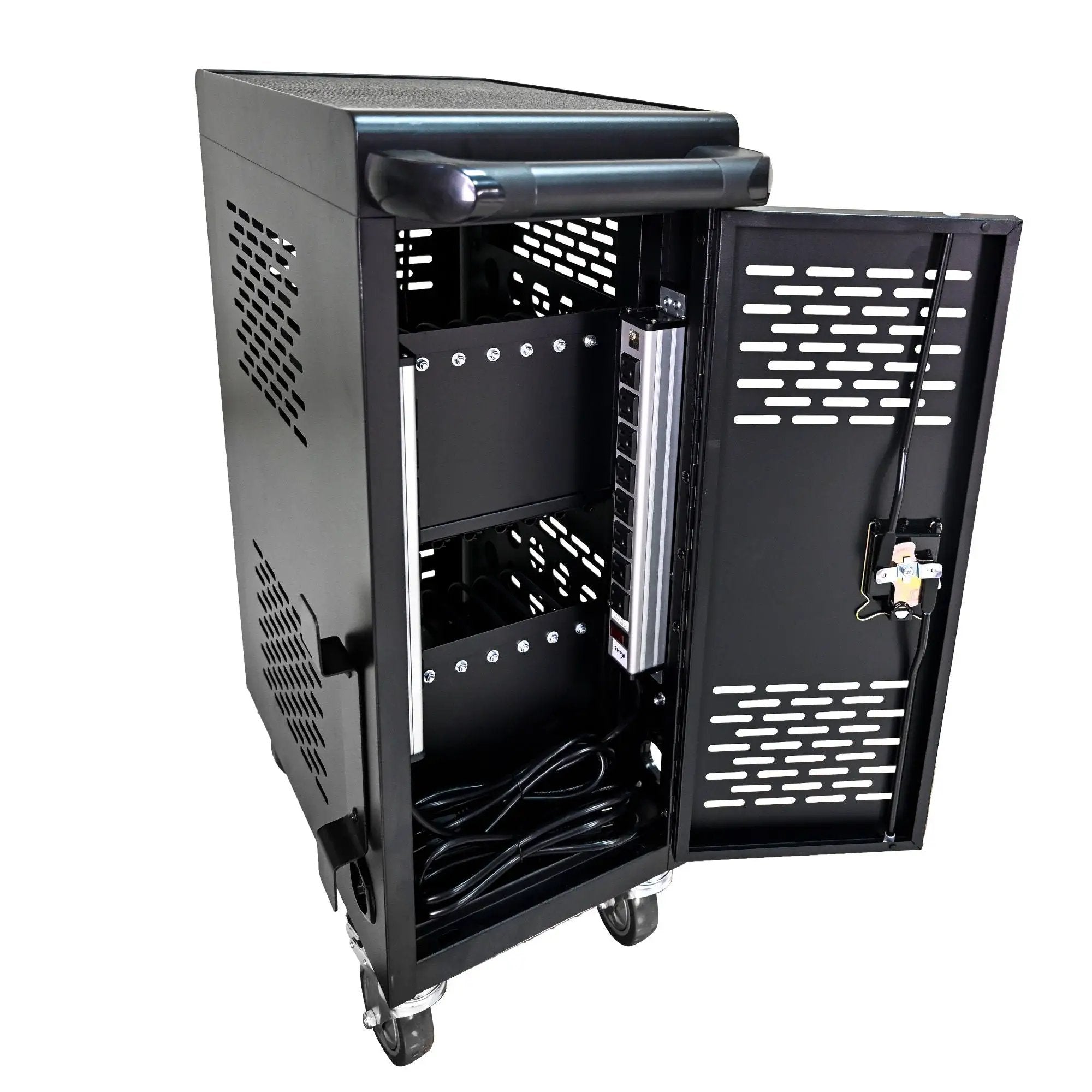 16 Bay Mobile School Charging Cart Station For book, Tablet And Laptop Computer With Power Strip Included by HouseOfZazla