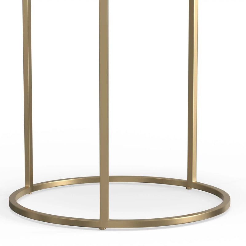 Drake - 2 Piece Nesting Table - Antique Nickel / Antique Copper by HouseOfZazla