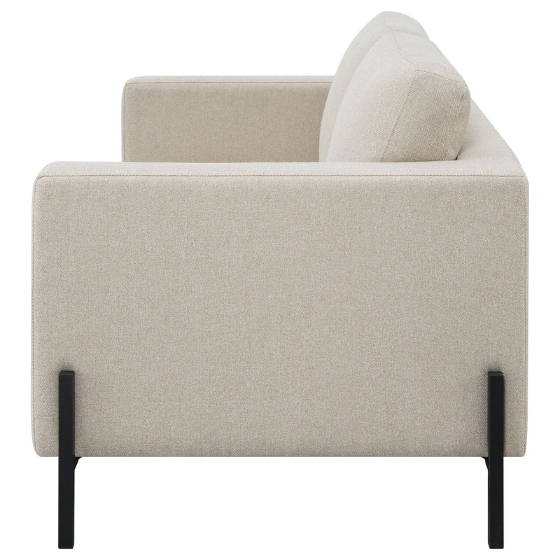 Dulcie - Loose Back Loveseat - Oatmeal by HouseOfZazla