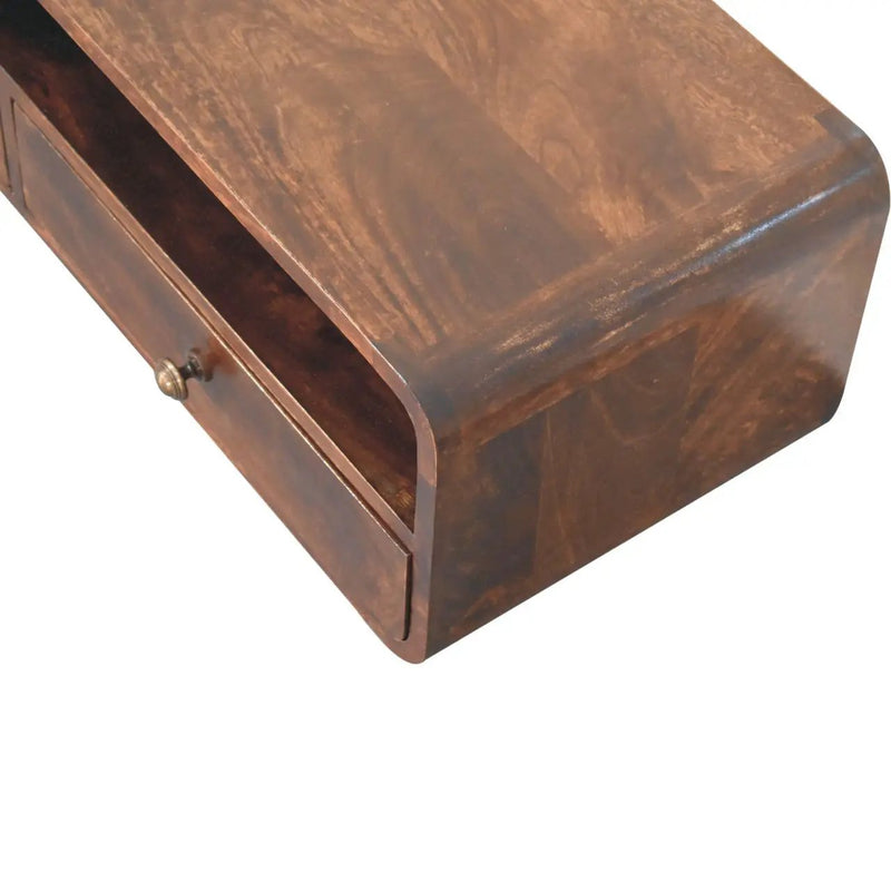 Floating Open Console - Walnut by HouseOfZazla