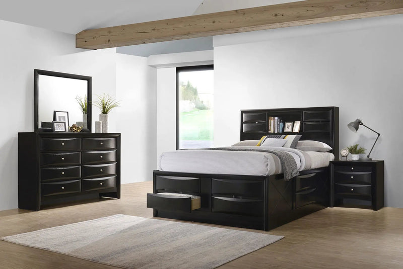 Briana 4-piece California King Bedroom Set Black by Unique Piece Furniture
