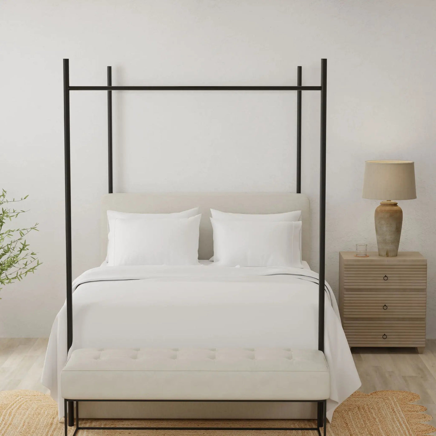 Brushed Hypoallergenic Split Sheet Set by HouseOfZazla