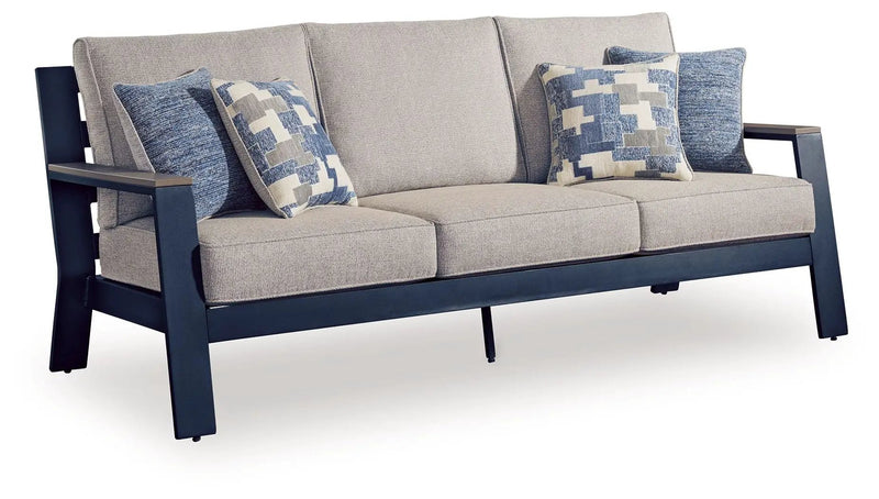 East Beach - Sofa With Cushion - Blue by Unique Piece Furniture