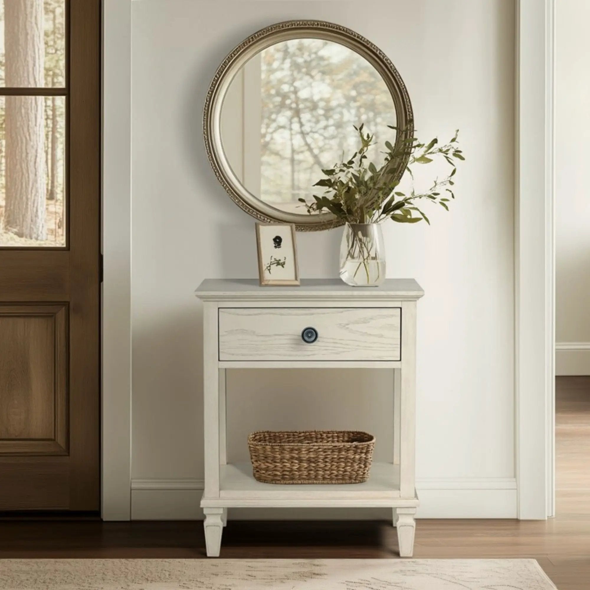 Victoria - Bedside Table With Drawer And Shelf by Unique Piece Furniture