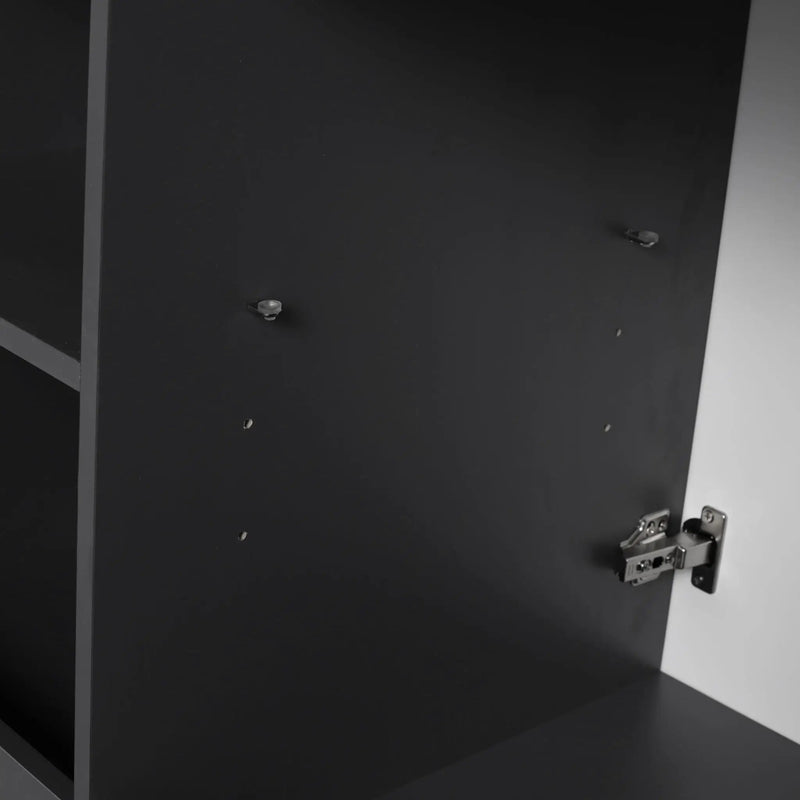 Contemporary Freestanding Bathroom Vanity With Resin Sink & Soft-Close Cabinet Doors by HouseOfZazla