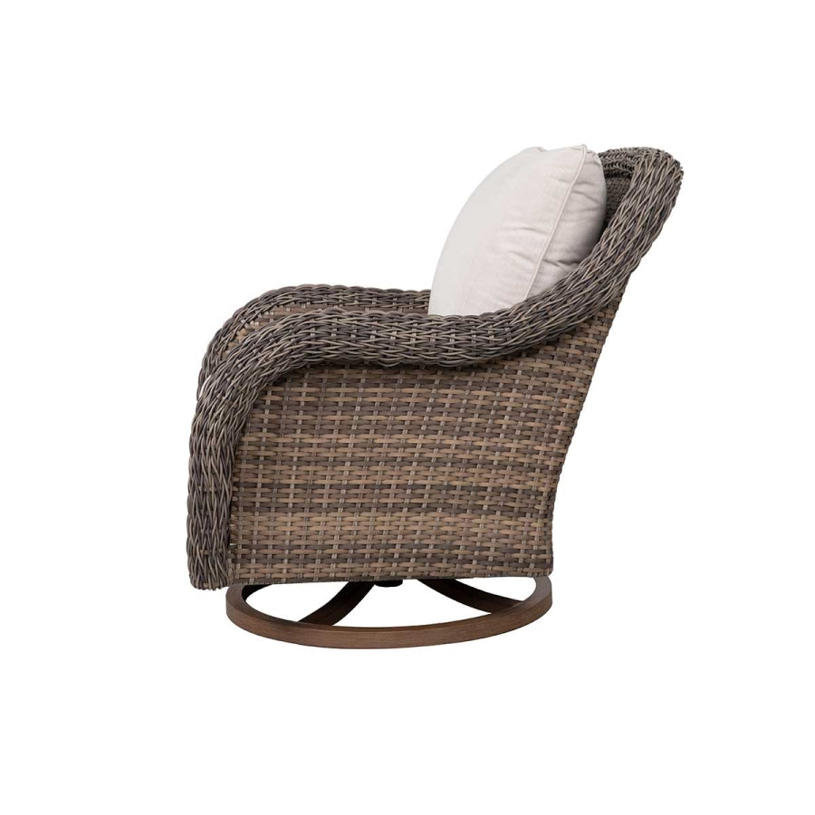 Mitchell 4-Piece Wicker Sofa Set with Swivel Rocking Chairs by Outdoor-USA®