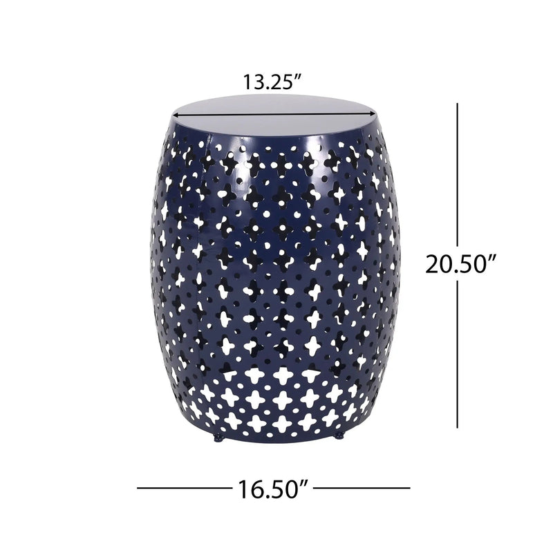 Modern Design, Metal End Table, Large by HouseOfZazla