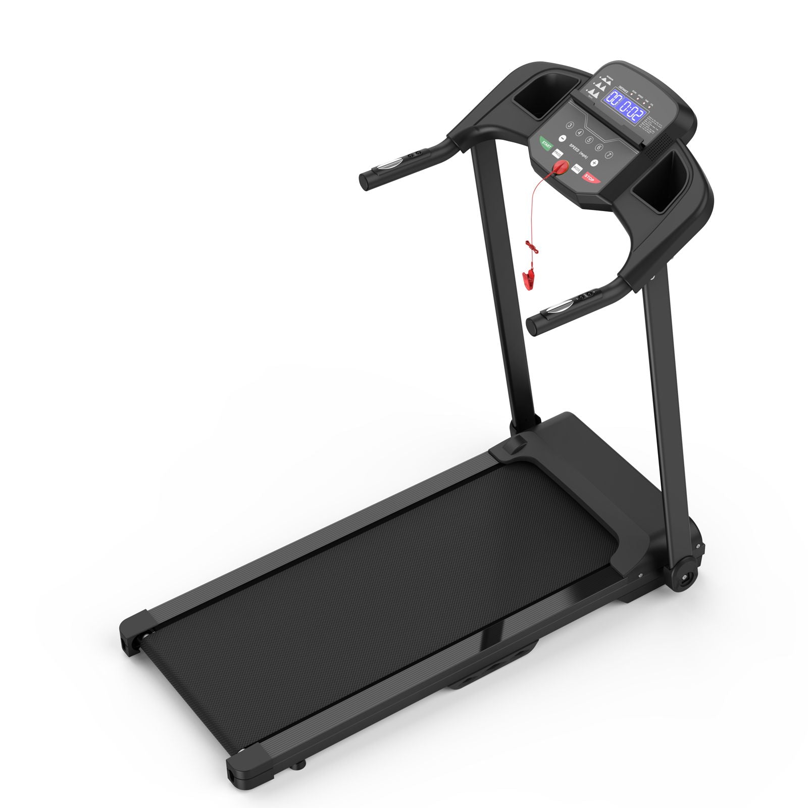 Foldable Treadmill 2.5Hp Electric Running Machine For Home - Black by HouseOfZazla