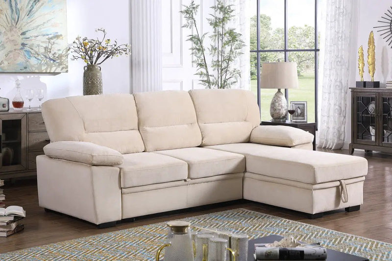 Kipling - Reversible Sleeper Sectional Sofa Chaise by Unique Piece Furniture