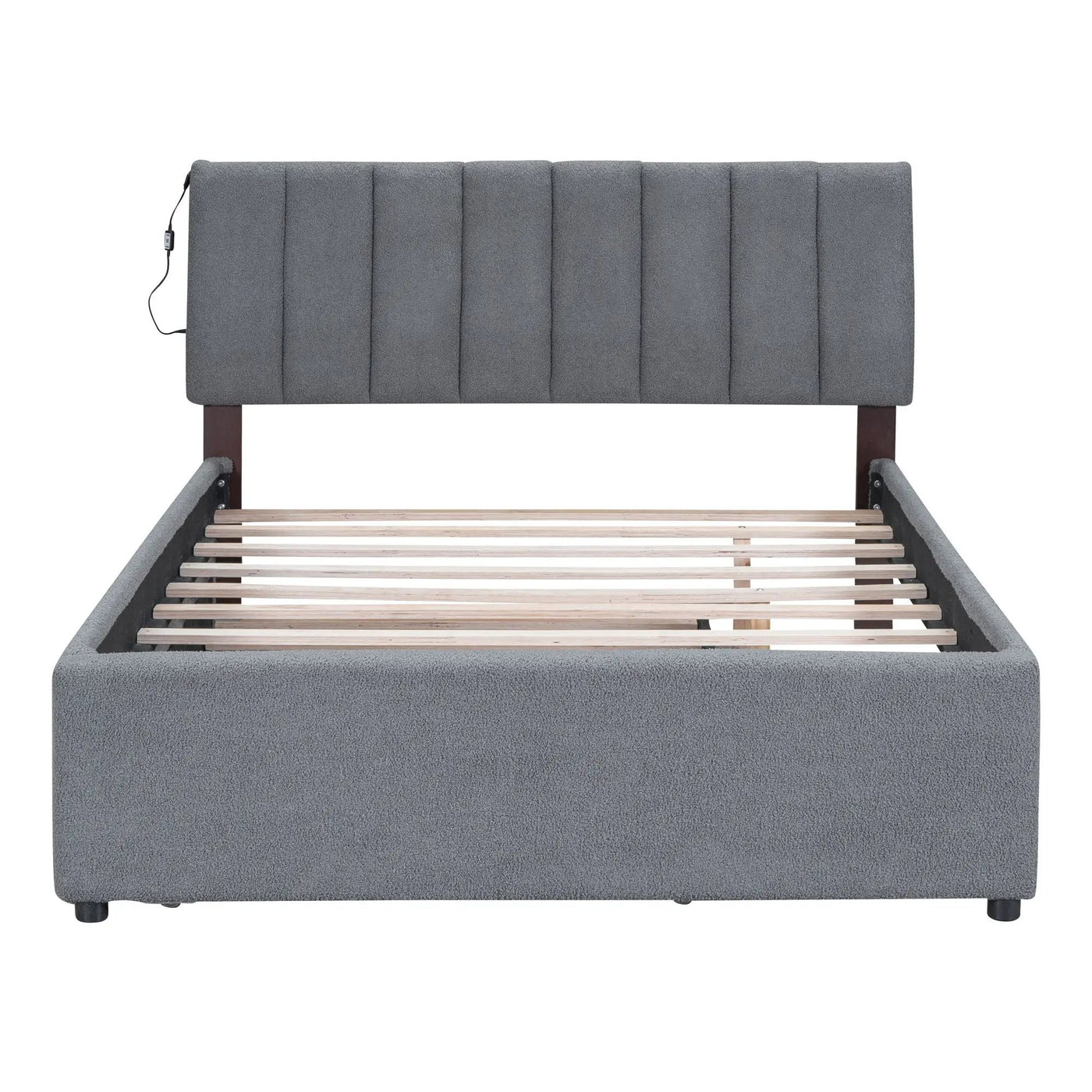 Upholstered Platform Bed With Trundle by Unique Piece Furniture
