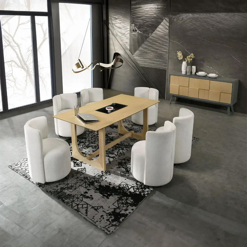 Blayde - Server - Light Gray & Natural by Unique Piece Furniture