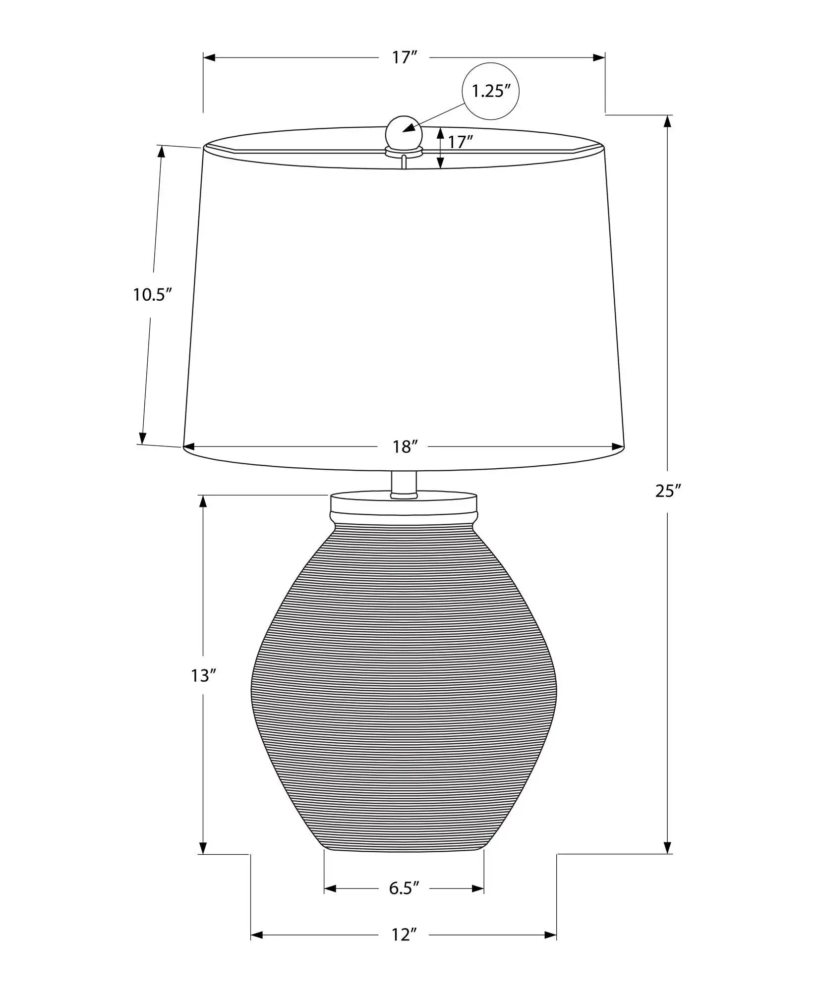 Lighting, Table Lamp, Concrete, Resin, Contemporary - Cream by Unique Piece Furniture