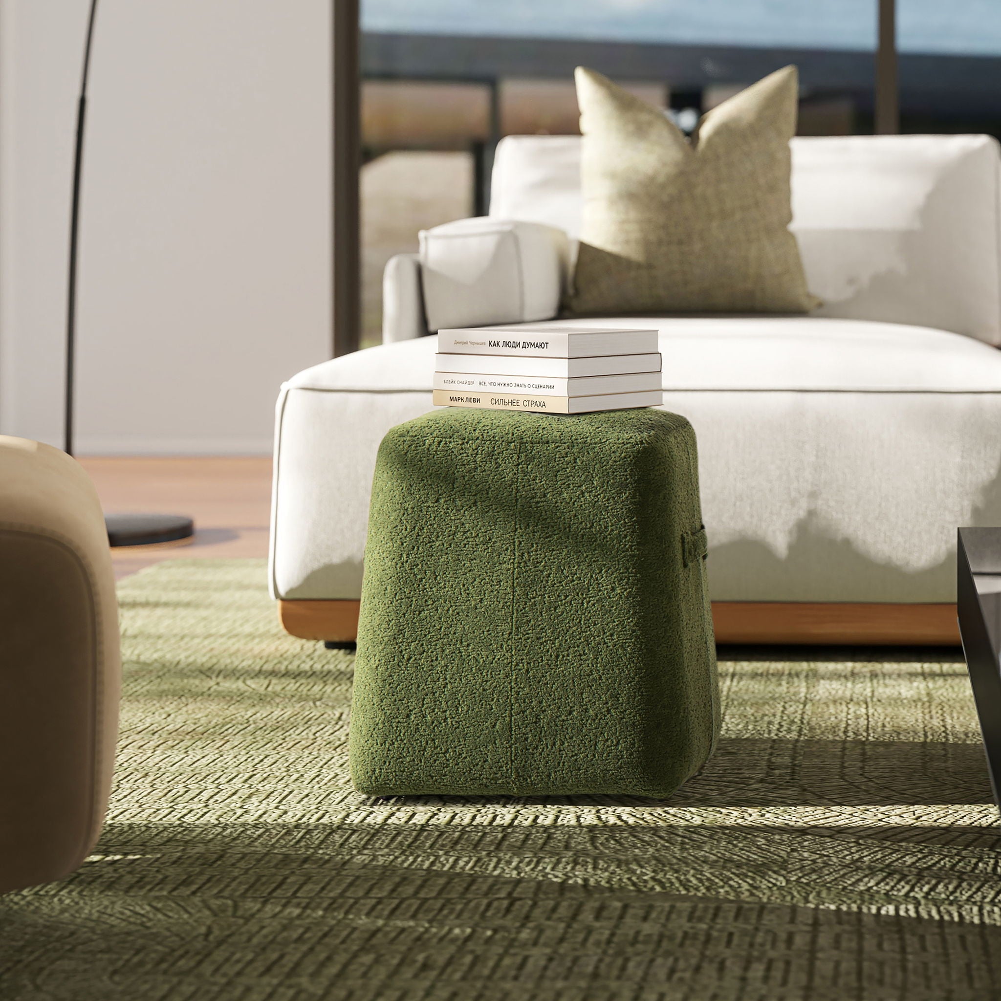 Clyde - Tapered Square Upholstered Ottoman by HouseOfZazla