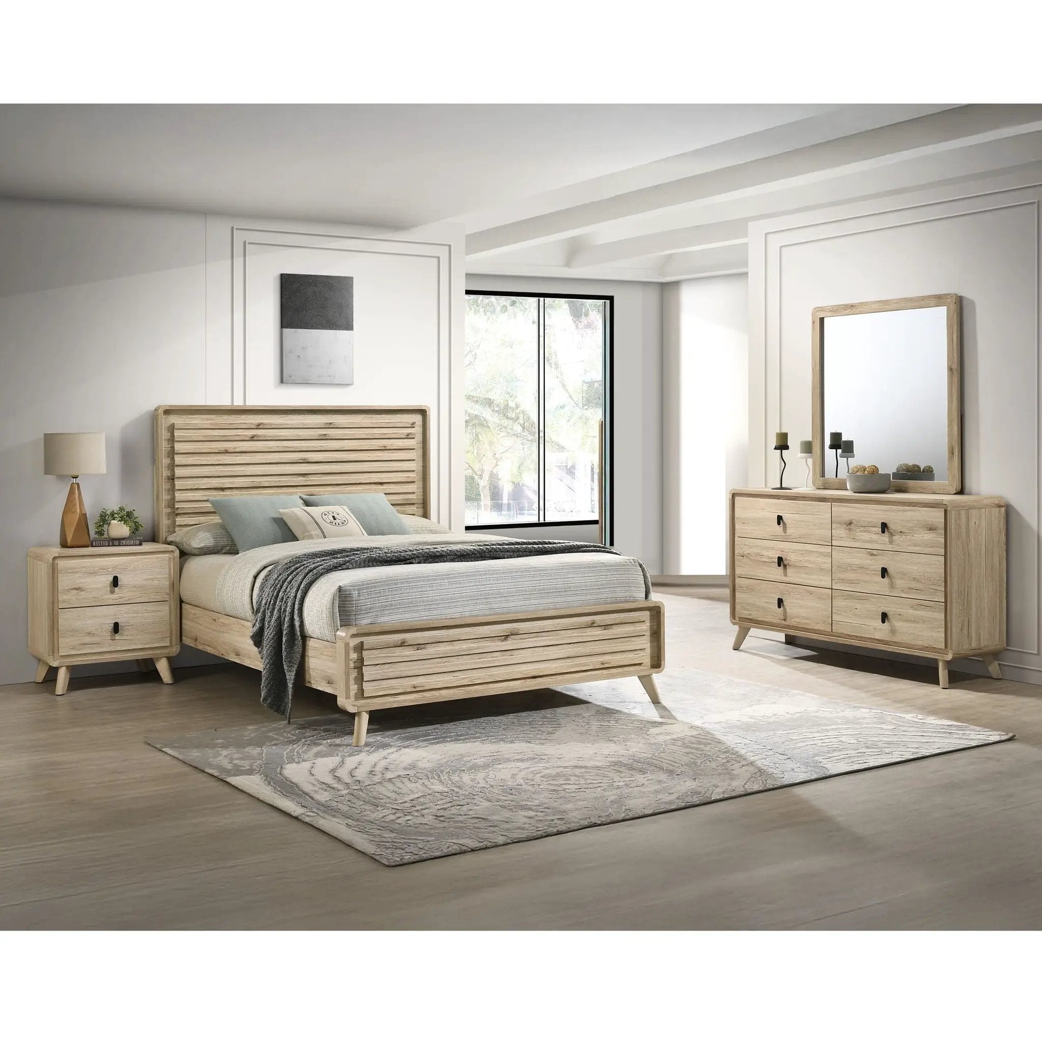 Dresser, 6 Drawers Storage - Beige by Unique Piece Furniture