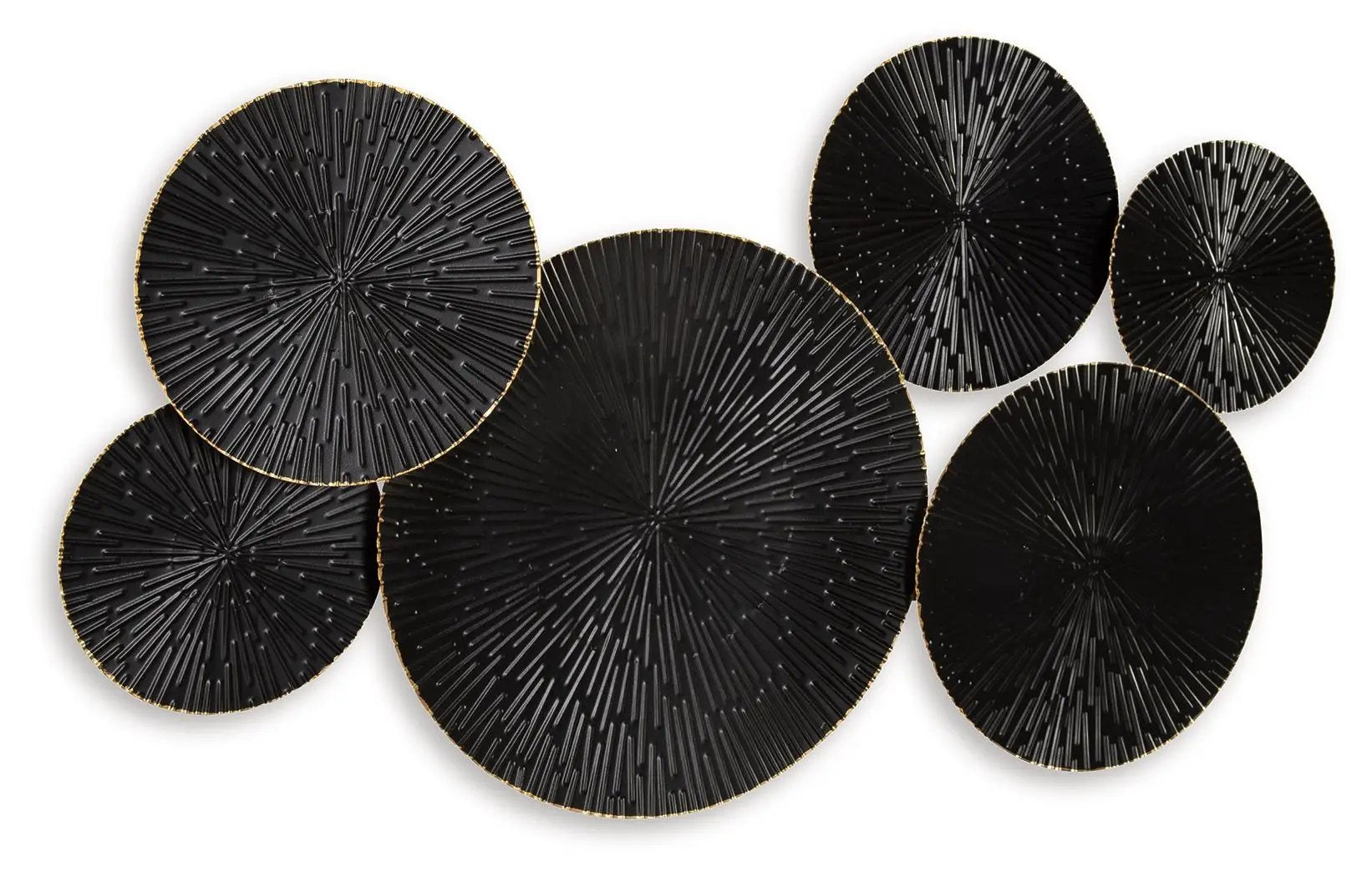 Rhetlen - Wall Decor - Black / Gold Finish by Unique Piece Furniture