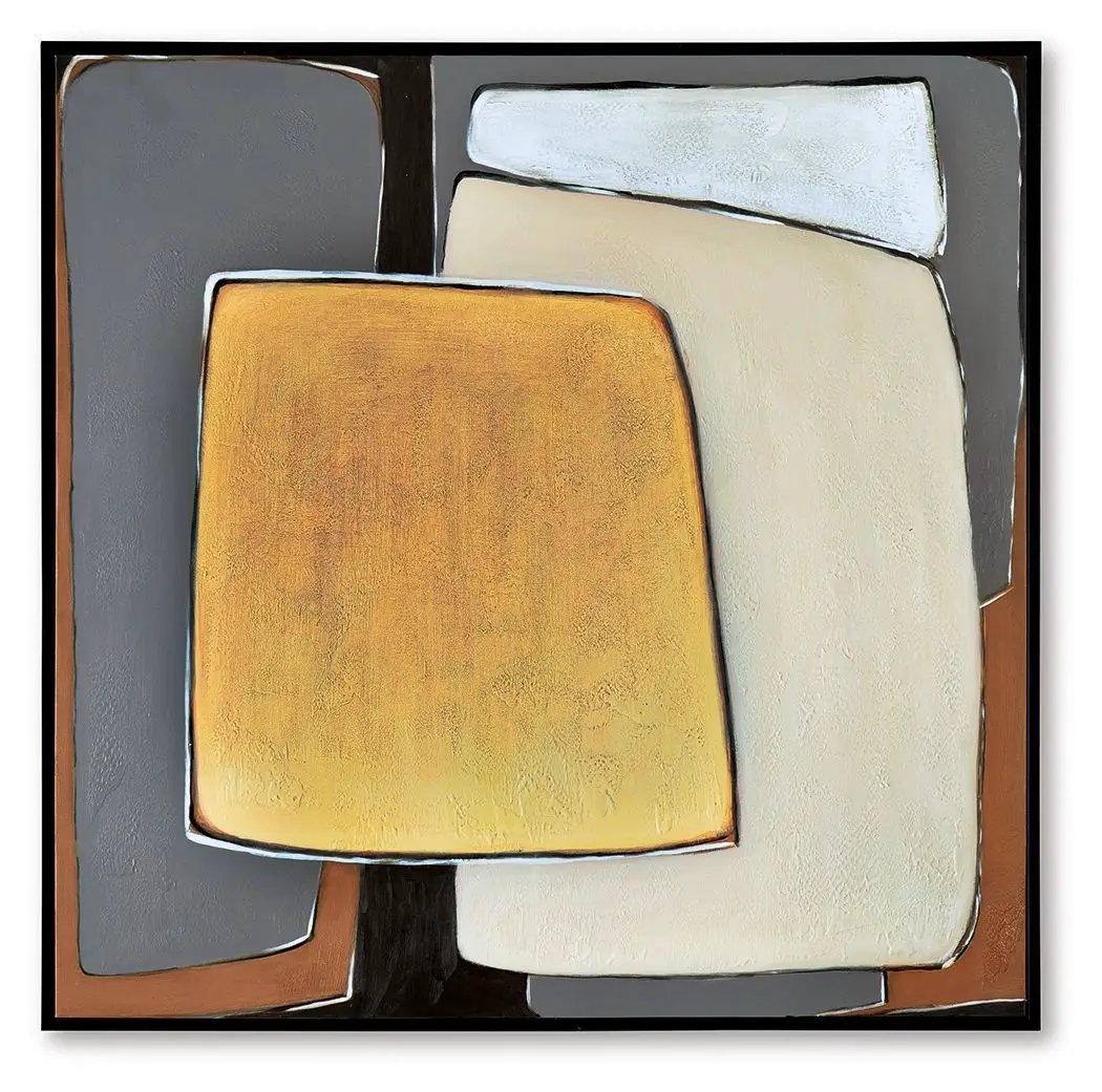 Actman - Wall Art - Cream / Brown / Gray by Unique Piece Furniture