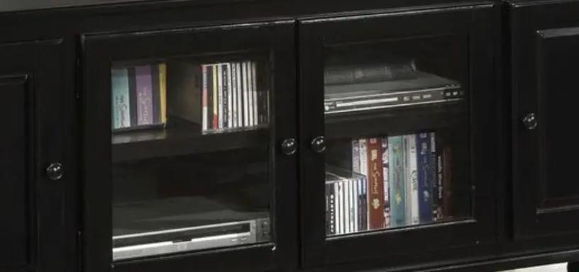 Ferla TV Stand in Black by HouseOfZazla