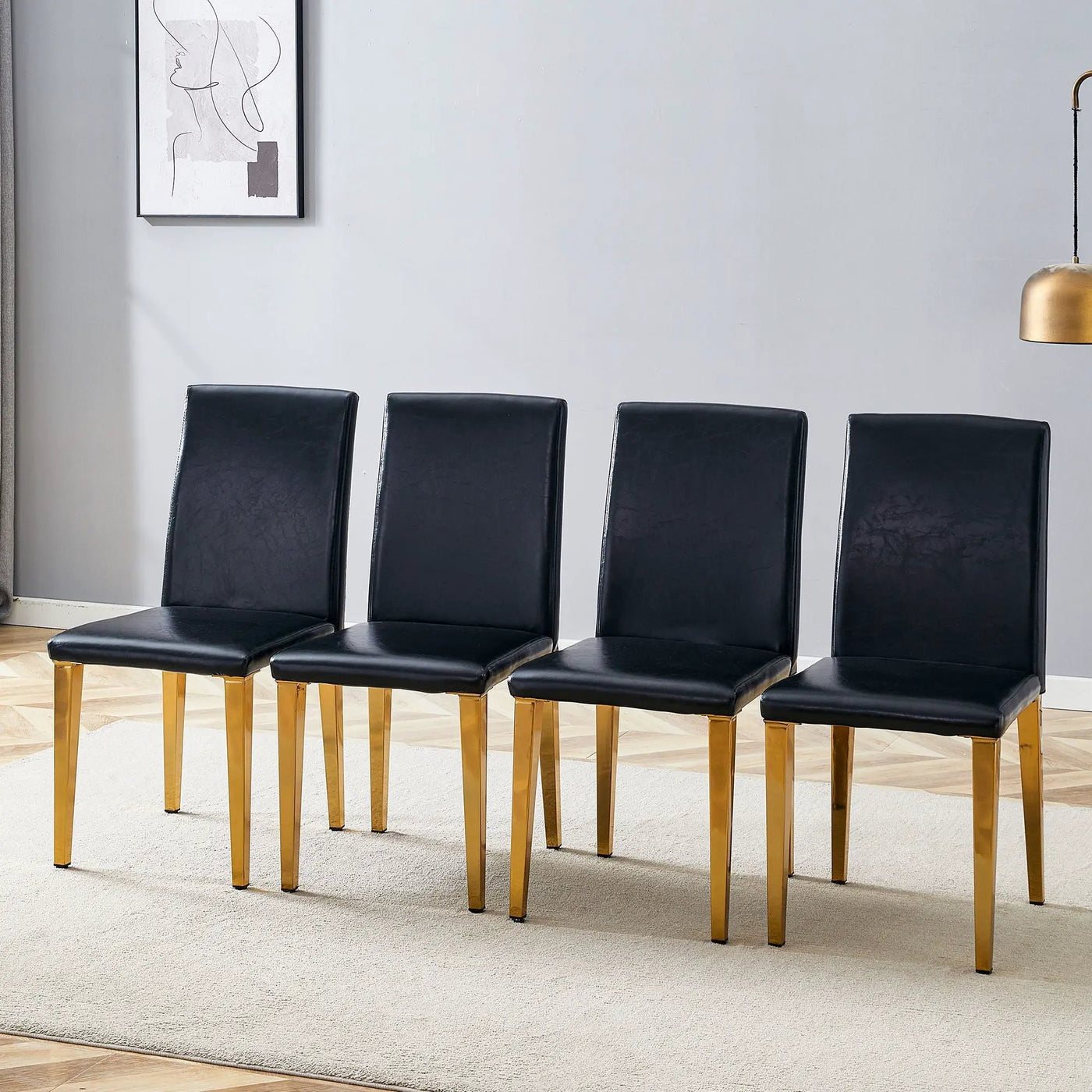 Modern Dining Chairs With Metal Legs by Unique Piece Furniture