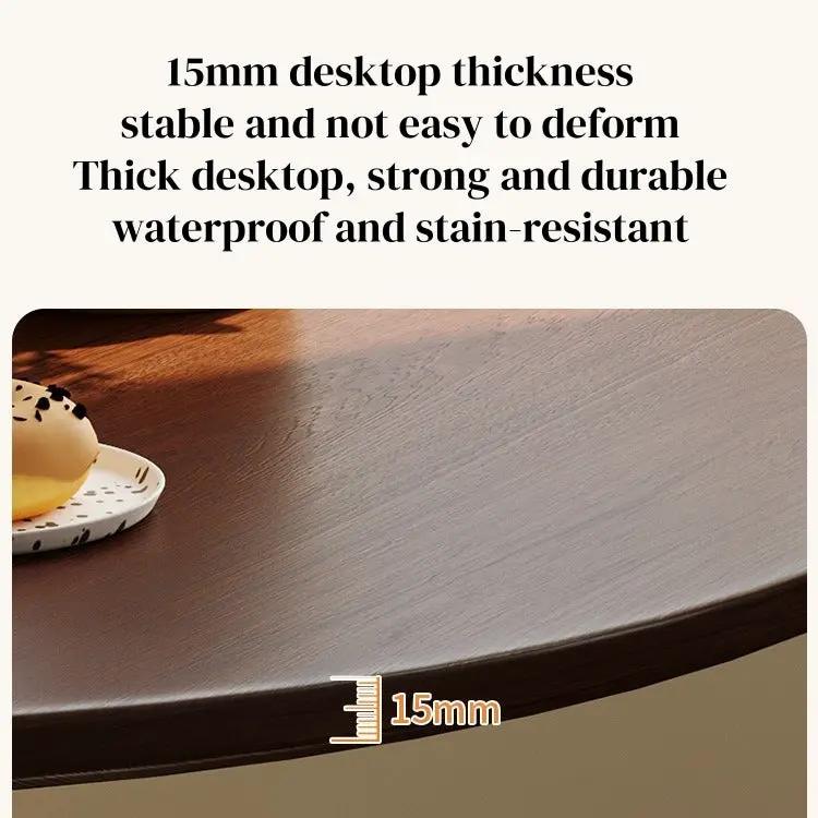 Walnut Color Round Dining Table - Modern Design by HouseOfZazla