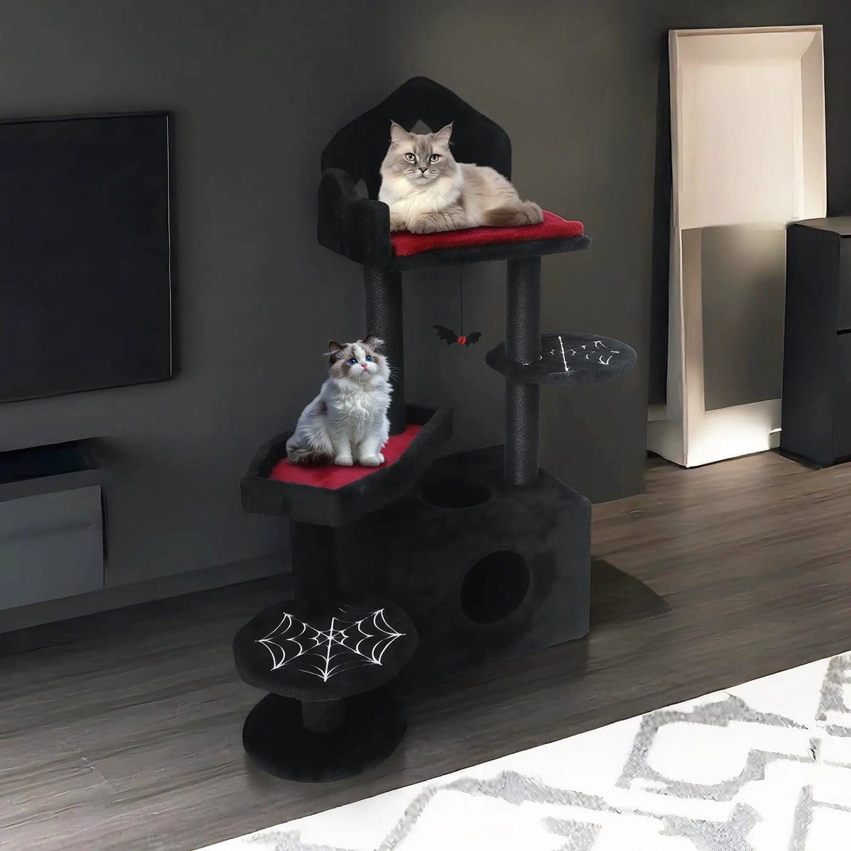 Black Gothic Cat Tree by HouseOfZazla