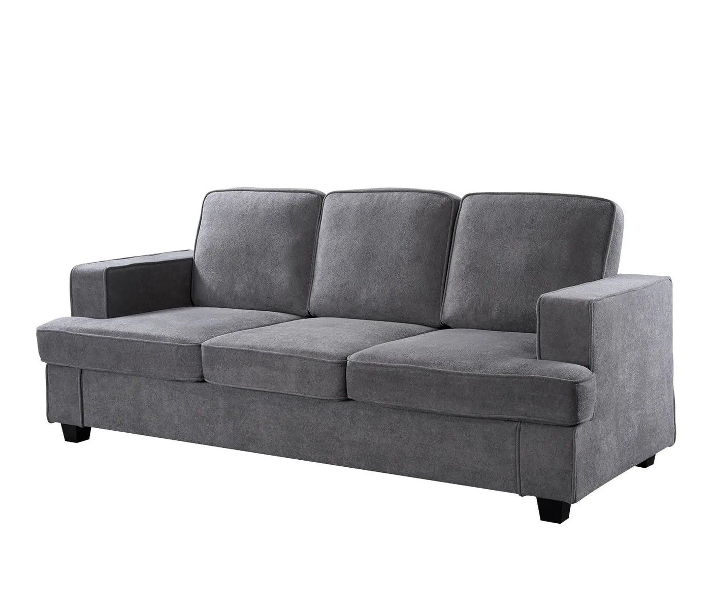 Modern Sofa, Comfortable 3 Seater Couch With Deep Seating, Loose Back Cushions, Wide Arms by Unique Piece Furniture