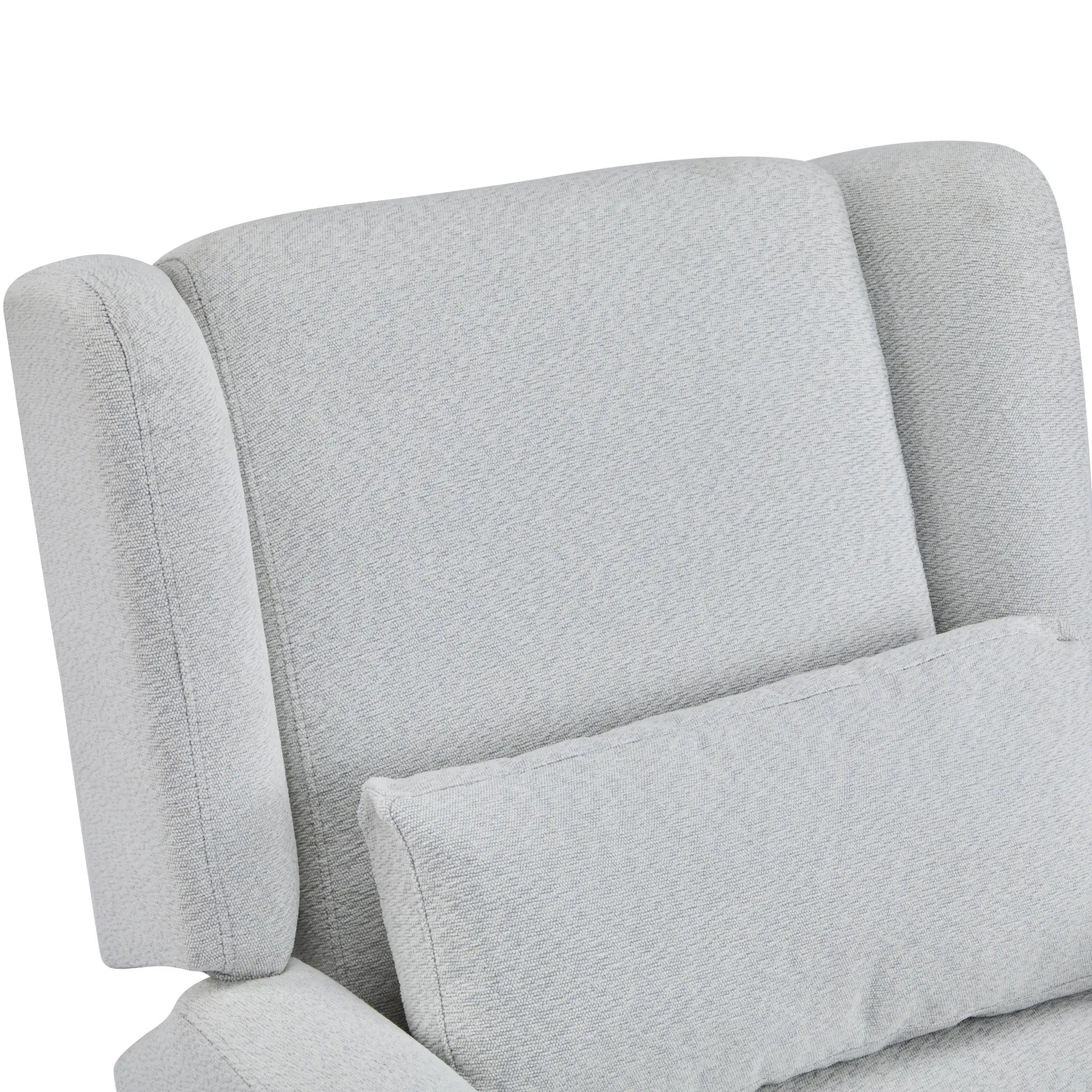 Power Recliner Chair Swivel Upholstered 360° Swivel Recliner by HouseOfZazla