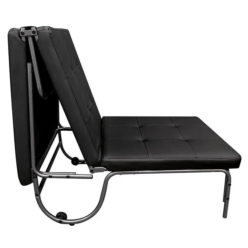 Senon - Adjustable Chair Futon - Silver & Black by Unique Piece Furniture