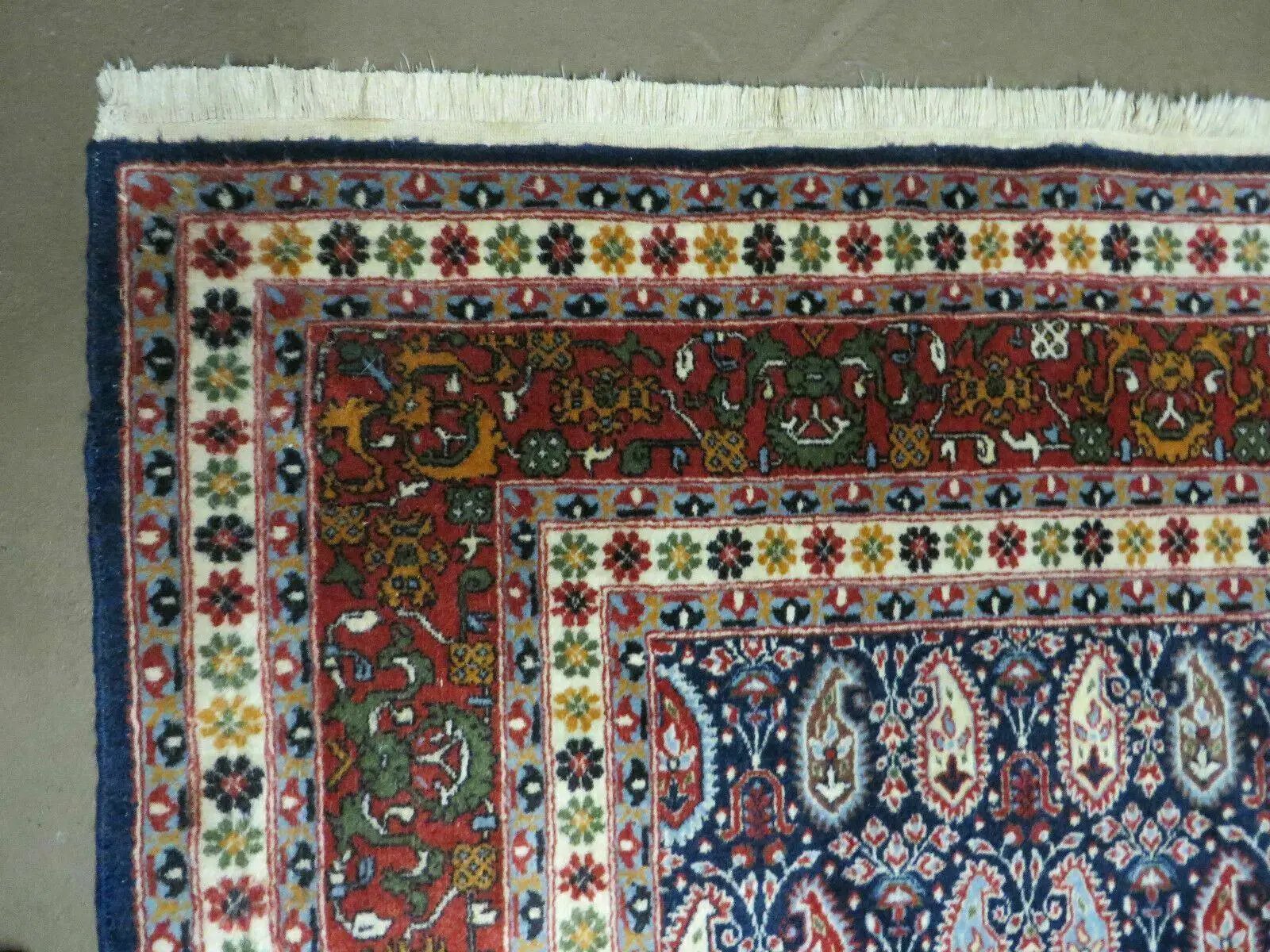 6' X 9' Vintage Fine Handmade India Paisley Rug Hand Knotted Carpet Organic Dye by Jewel Rugs