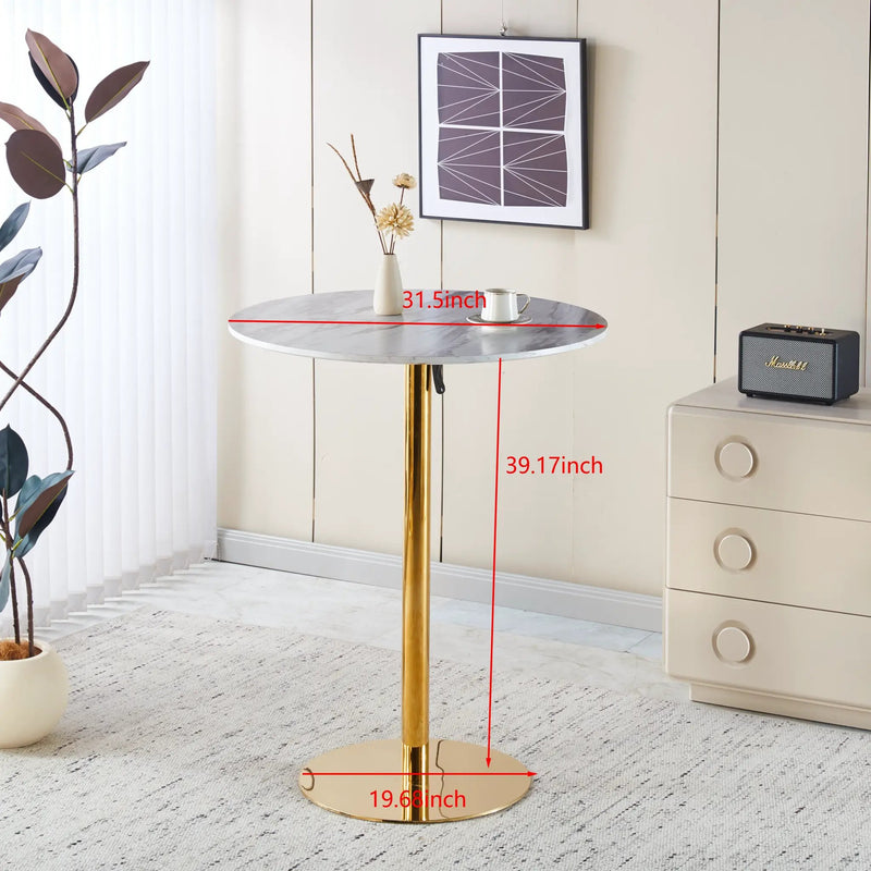 31.5" Folding Golden And Table by HouseOfZazla
