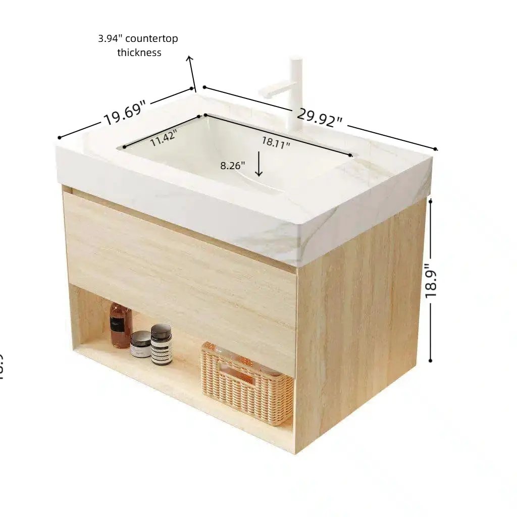 Frigga 30" Bathroom Vanity & Sink by HouseOfZazla