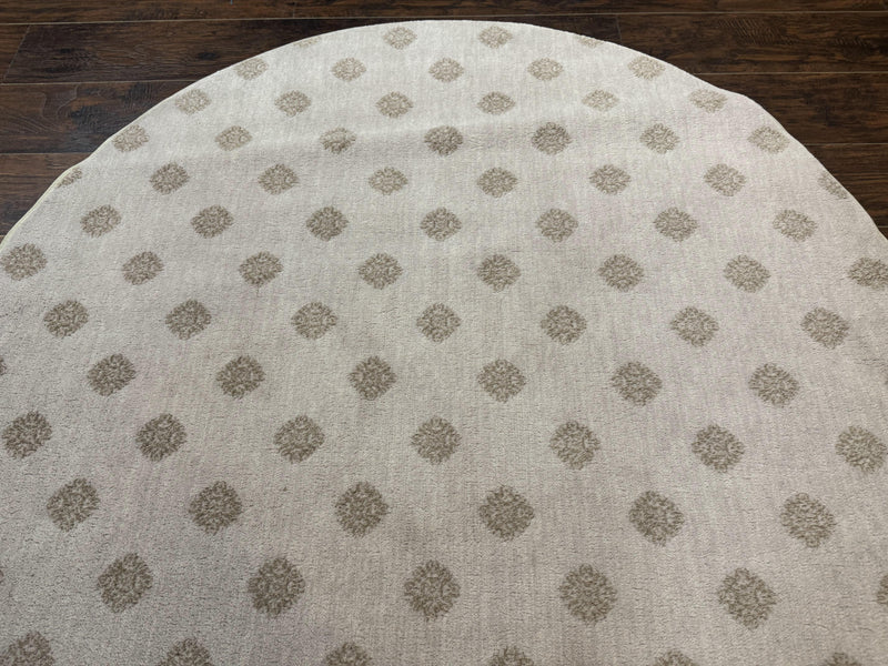 Round Power Loomed Rug 5x5, Contemporary Modern Round Carpet, 5ft Round by Jewel Rugs