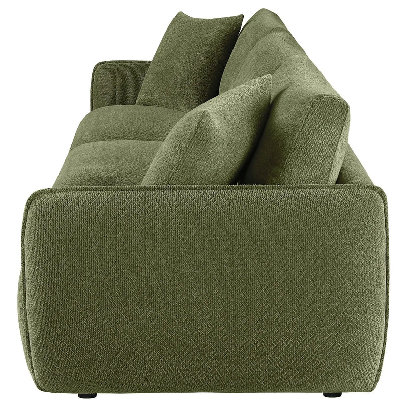 Elysia Chenille Upholstered Modular Lounge Sofa Green by Unique Piece Furniture