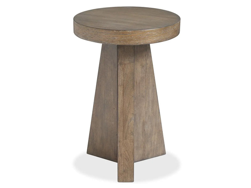 Lansbury - Round Accent End Table - Antique Wheat by Unique Piece Furniture