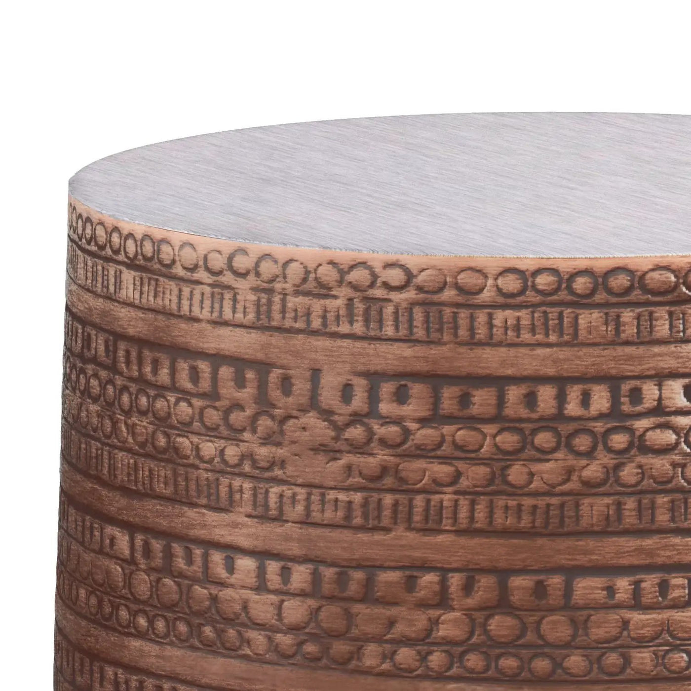 Johnsen - Handcrafted Large Metal Accent Table by HouseOfZazla
