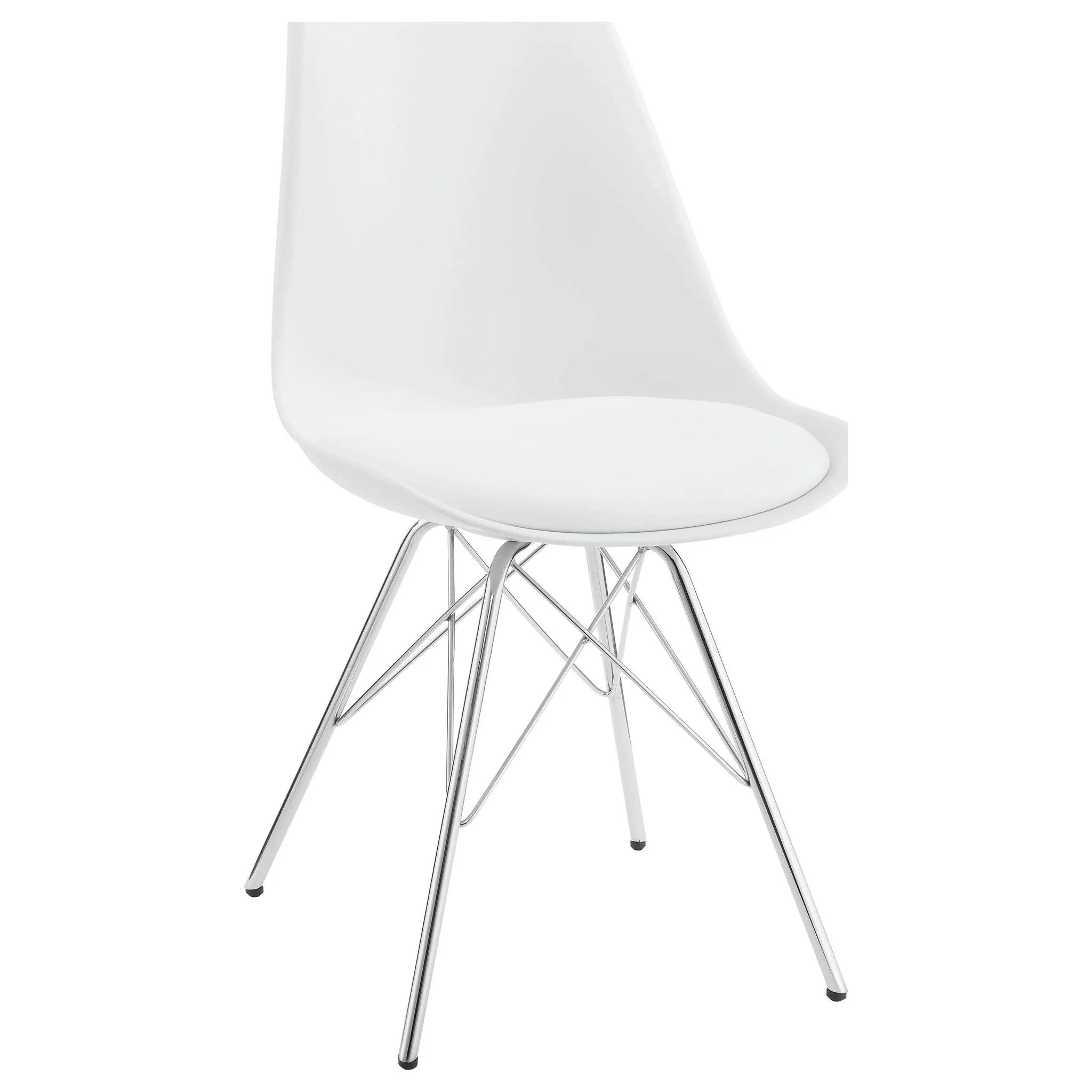 Juniper Polypropylene Dining Side Chair White (Set of 2) by Unique Piece Furniture