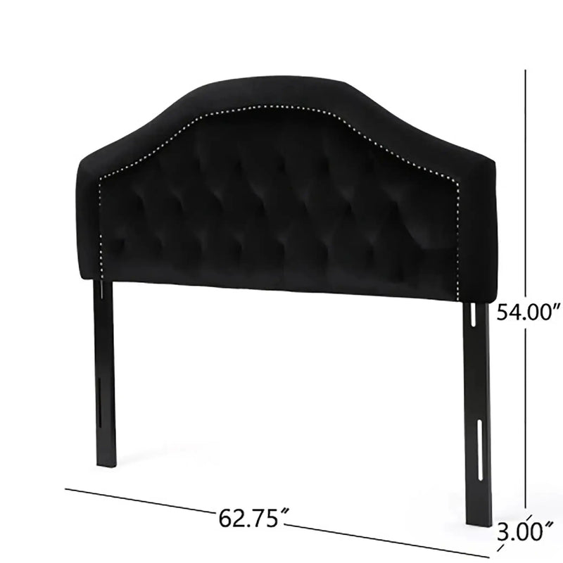 Kaarina Contemporary Tufted Fabric Headboard by HouseOfZazla